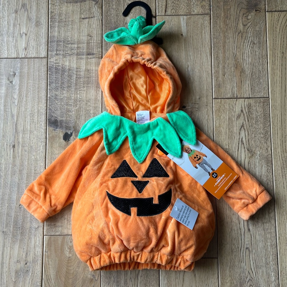 NEW Hyde & Eek Infant Pumpkin Costume size 0-6 and 6-12 Months - Picture 2 of 11
